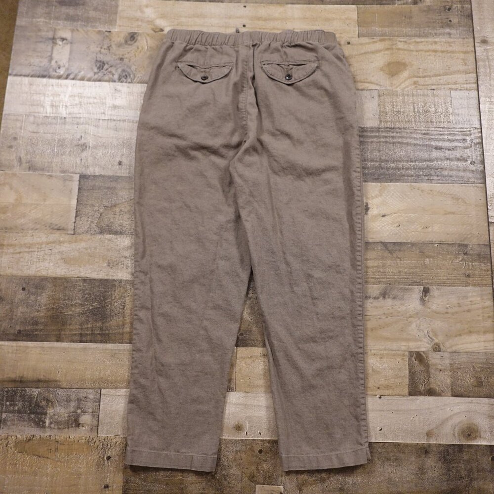 Urban Outfitters Your Neighbors Linen Blend Tapered Pants – Men's Medium Taupe‎ - Picture 9 of 11